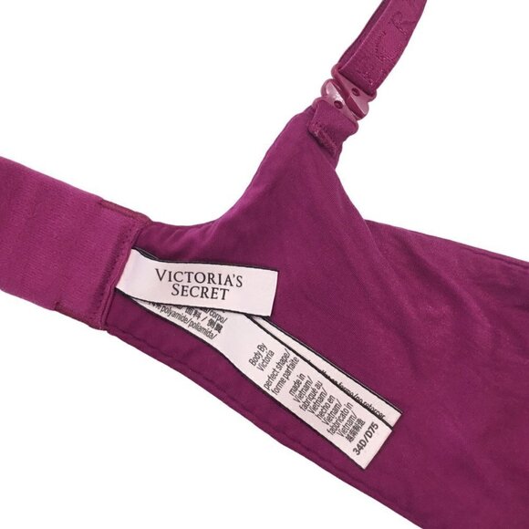 Victoria's Secret Body by Victoria Perfect Shape Size 34D Underwire Velvet - Picture 8 of 8